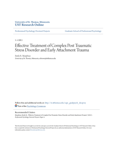 Effective Treatment of Complex Post Traumatic Stress Disorder and