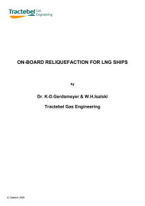 ON-BOARD RELIQUEFACTION FOR LNG SHIPS
