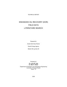 enhanced oil recovery (eor) field data literature search
