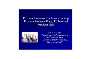 Proximal Humerus Fractures - Locking Proximal Humeral Plate, T2