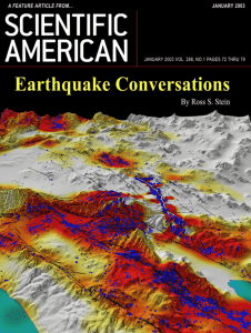 triggered earthquakes - Berkeley Seismological Laboratory