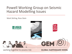 Powell Working Group - Global Earthquake Model