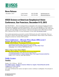 USGS Science at American Geophysical Union
