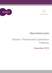 Recruitment pack Director Thamesmead Operations Peabody