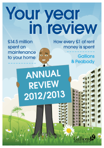 Annual Report to Residents, 2012-2013