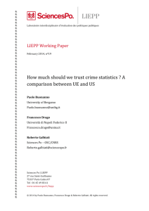 How much should we trust crime statistics ? A comparison between