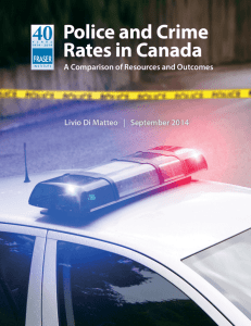 Police and Crime Rates in Canada: A Comparison of Resources