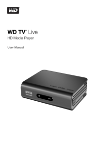 WD TV Live HD Media Player User Manual