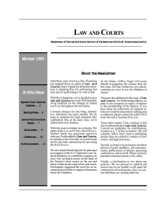 Winter 1993 - Law & Courts