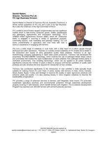 Page 1 Sachid Madan, Director, Technico Pty Ltd, ITC Agri Business