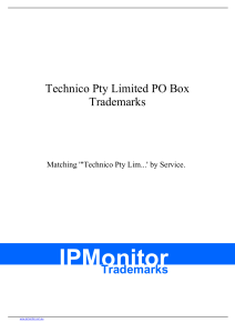 Technico Pty Limited PO Box 758 MOSS VALE NSW