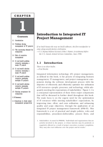 Integrated IT Project Management