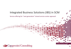 Integrated Business Solutions (IBS) in SCM