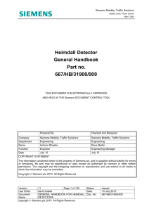 general handbook for heimdall detectors