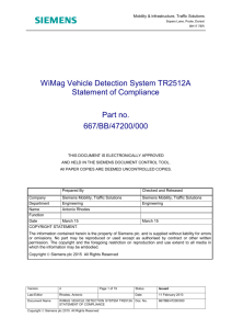 Siemens Doc 667-BB-47200 - traffic open products and specifications