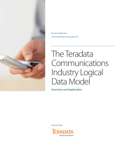 The Teradata Communications Industry Logical Data Model