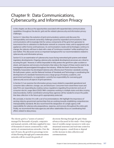 Data Communications, Cybersecurity, and Information Privacy