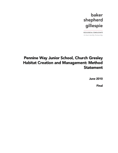 Pennine Way Junior School, Church Gresley Habitat Creation and