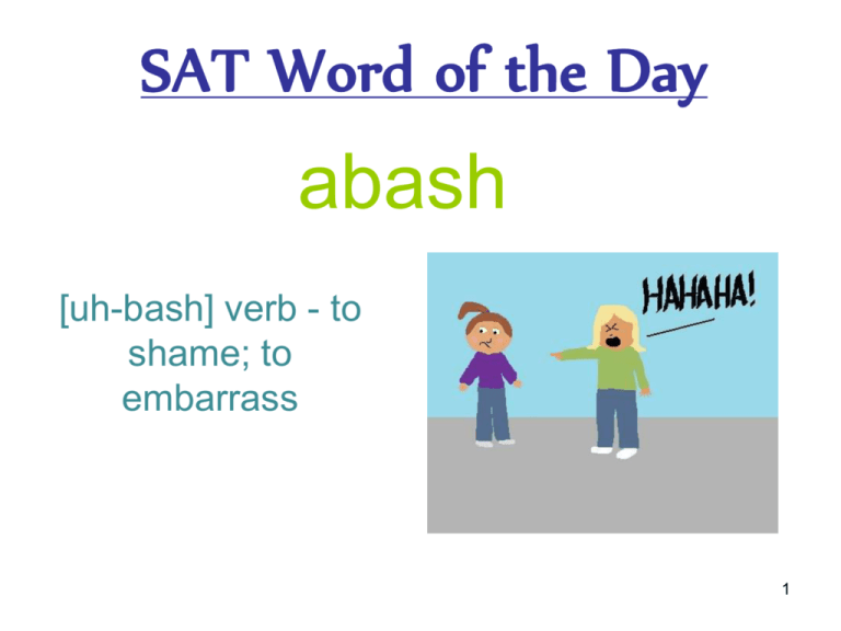 SAT Word of the Day