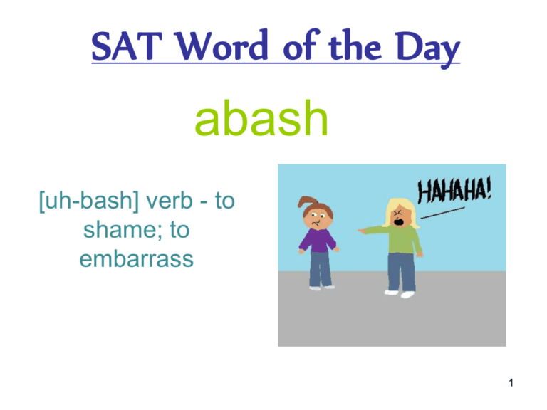 Sat Word Of The Day 2025