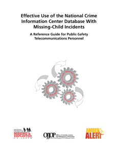Effective Use of the National Crime Information Center Database With