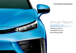 Annual Report 2014 - toyota uk media site