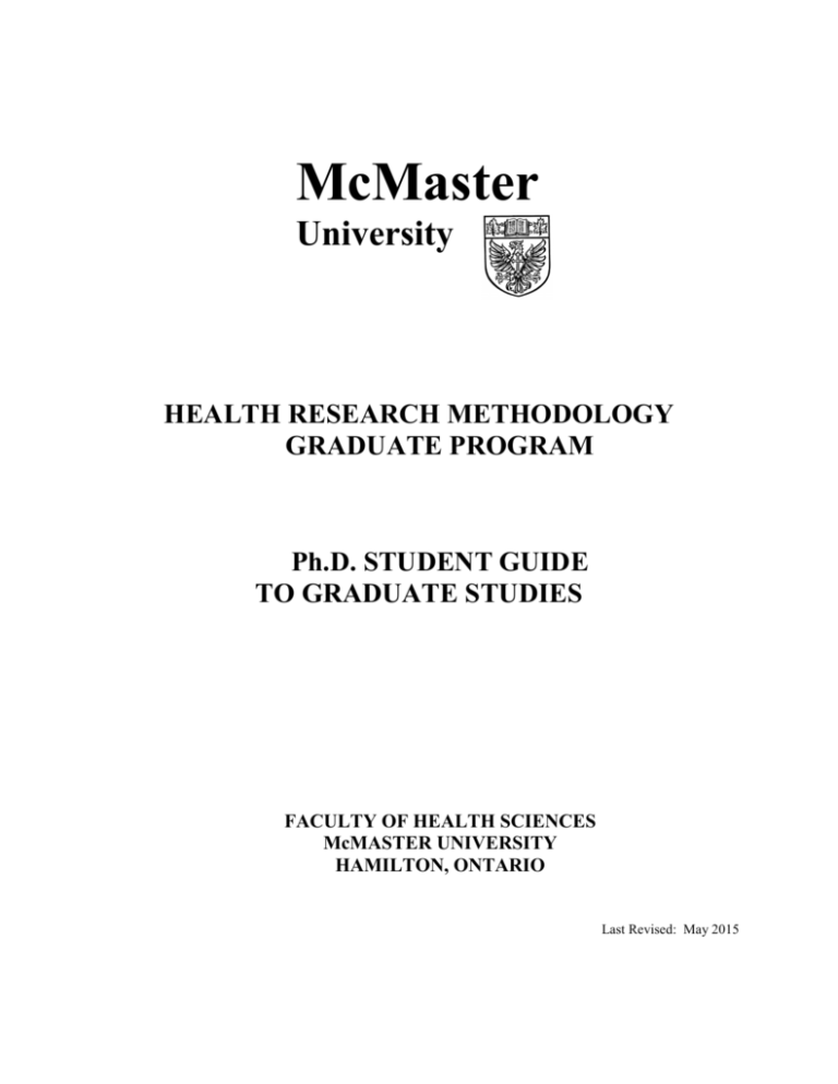health research methodology mcmaster