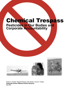 Chemical Trespass: Pesticides in Our Bodies and Corporate