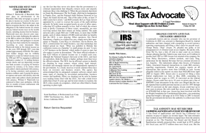 Volume VI, Issue 19 : Orange County Tax Crusader Arrested.