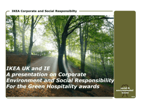 IKEA Corporate and Social Responsibility