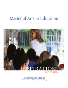 Master Of Arts In Education