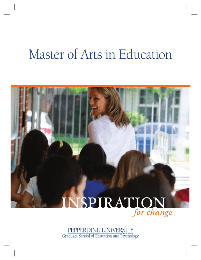 master in arts of education