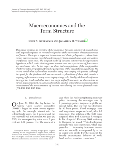 Macroeconomics and the Term Structure