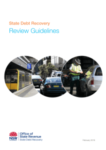 SDR Review Guidelines - State Debt Recovery Office