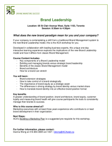 Brand Leadership