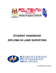 student handbook diploma in land surveying