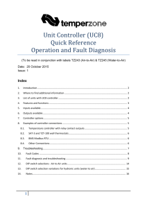UC8 Quick Refeence Operation and Fault