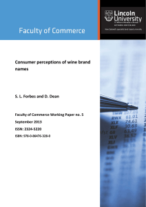 Consumer perceptions of wine brand names