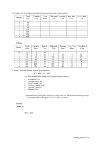 SD&GY_2011-2012/2 Output Total Cost Variable Cost Fixed Cost
