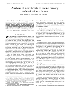 Analysis of new threats to online banking authentication schemes