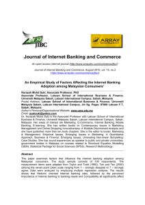 Journal of Internet Banking and Commerce