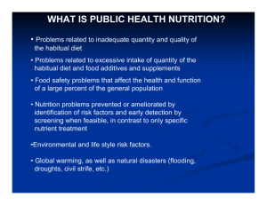 what is public health nutrition?