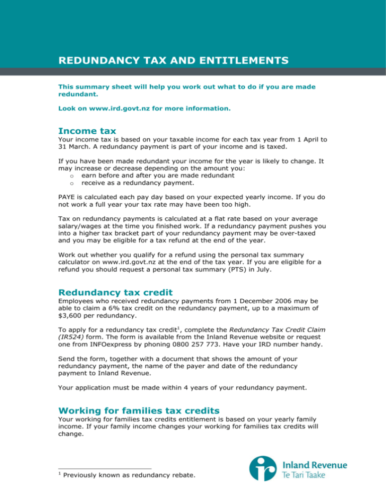 Are Redundancy Payments Taxed In Ireland