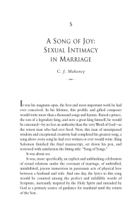 5 a song of joy: sexual intimacy in marriage