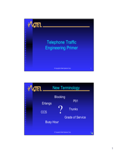 Telephone Traffic Engineering Primer