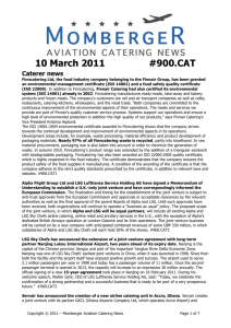 10 March 2011 #900.CAT - Momberger's Aviation Catering News