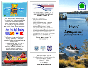 Boating Vessel Equipment Guide - New York State Parks Recreation
