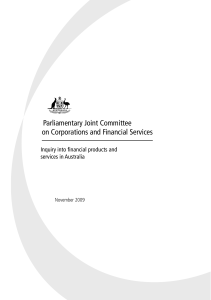 Parliamentary Joint Committee on Corporations and Financial