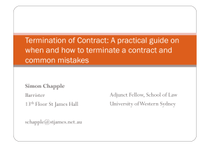 Termination of Contract: A practical guide on when and how to