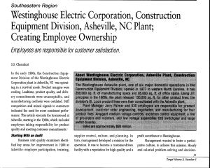 Westinghouse Electric Corporation, Construction Equipment